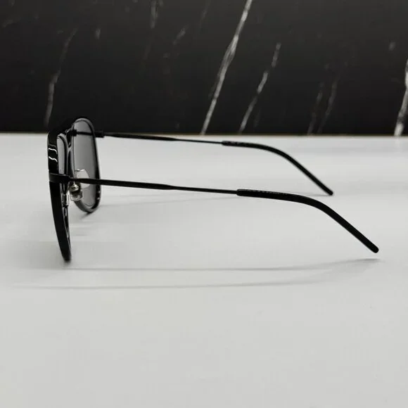 NEW SAINT LAURENT CLASSIC 11 RIM 002 BLACK AVIATOR SUNGLASSES SAINT LAURENT